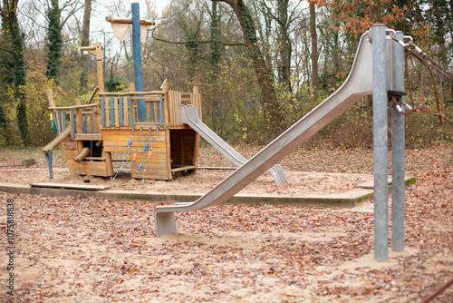 Playground for children. In Germany.