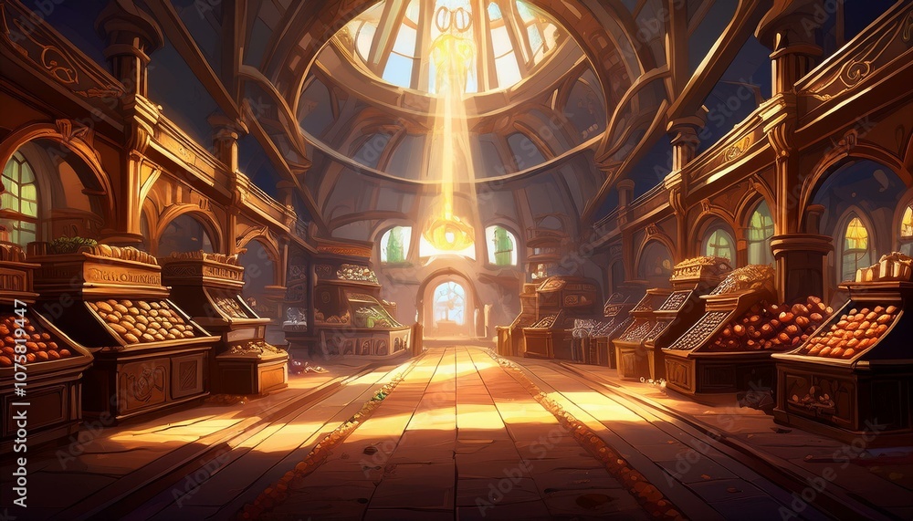 Obraz premium interior of the church of st john the baptist