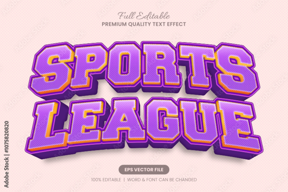 Sports League editable text effect, font graphic style Perfect for league banners, team posters, and eye-catching sports graphics Sports League editable text effect, font graphic style Perfect for league banners, team posters, and eye-catching sports graphics