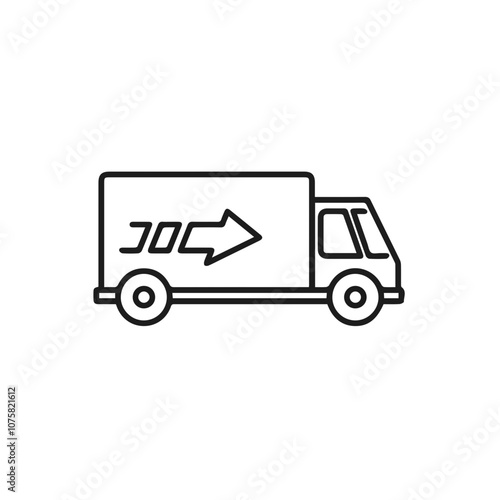 Truck icon symbol vector illustration 