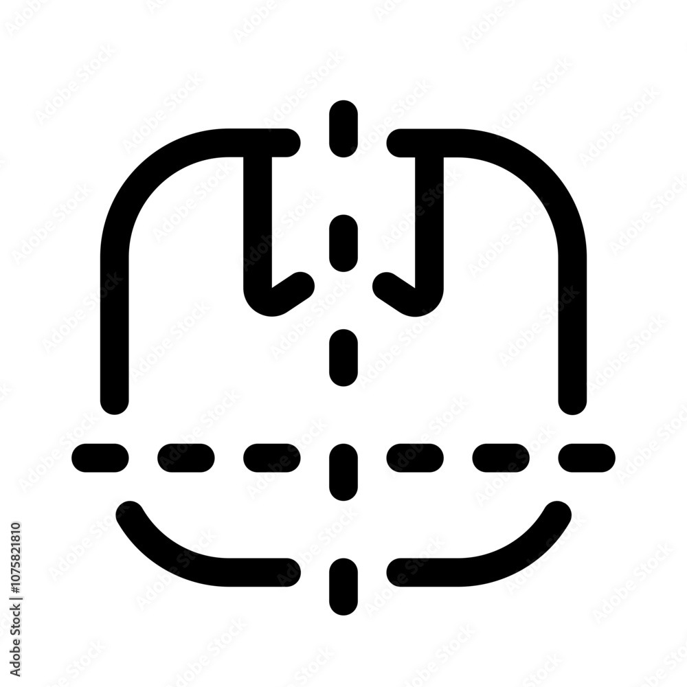 packaging size icon with line style, perfect for user interface projects packaging size icon with line style, perfect for user interface projects
