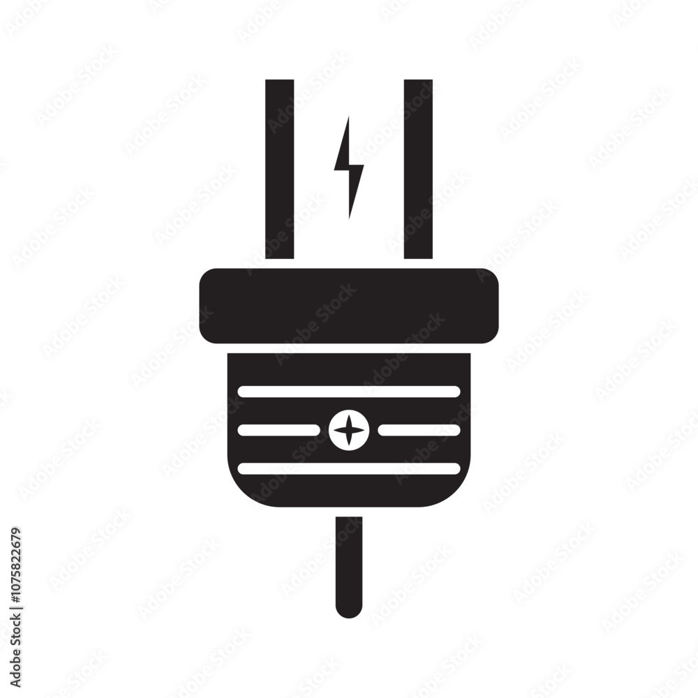 Electric plug icon. Vector illustration Electric plug icon. Vector illustration