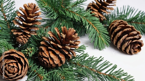 christmas decoration with cones