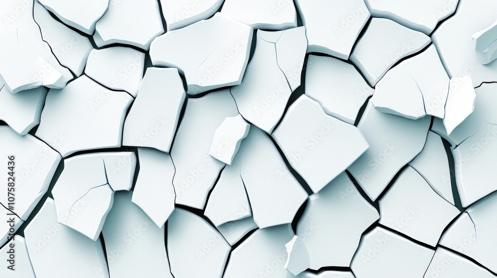 Abstract Cracked Surface White Textured Background 3D Illustration Abstract Cracked Surface White Textured Background 3D Illustration