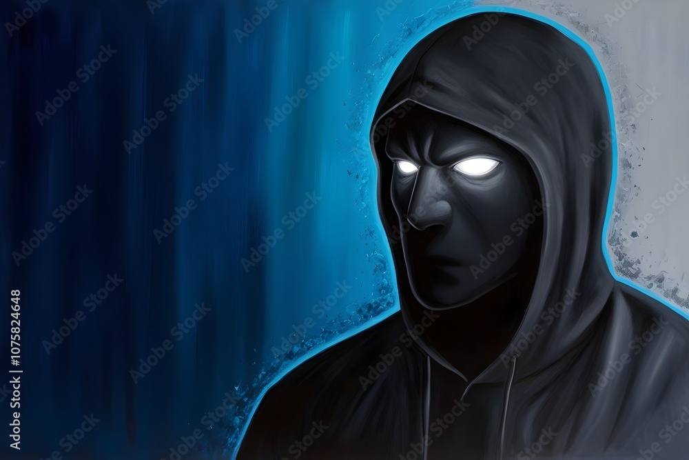 hacker shadow with gradient background for tech design projects hacker shadow with gradient background for tech design projects