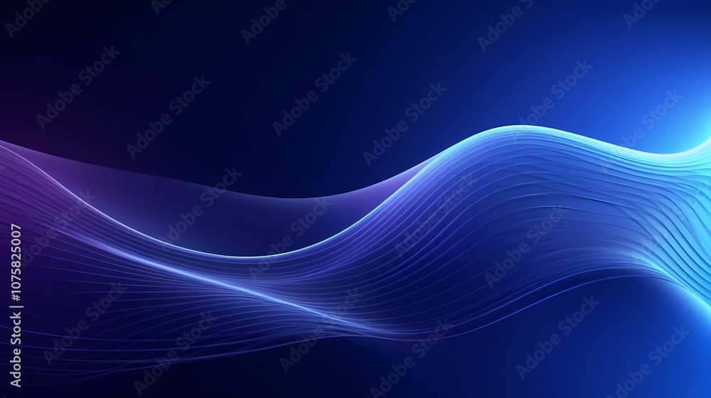 digital technology abstract blue curve lines poster background digital technology abstract blue curve lines poster background