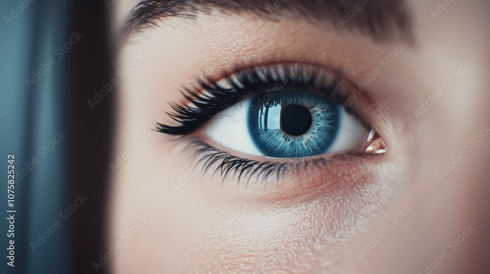 Close up Blue Eye with Intricate Details Human Eye Macro Photography Close up Blue Eye with Intricate Details Human Eye Macro Photography