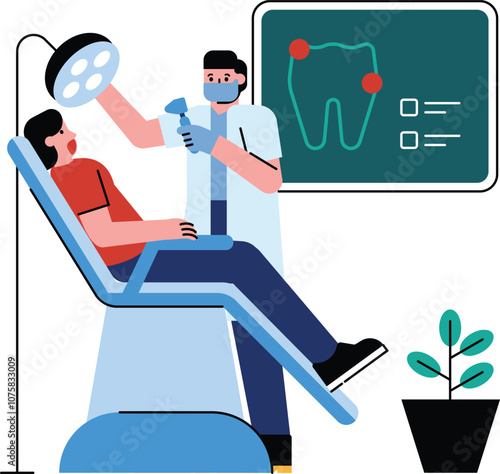 check teeth at the dental clinic