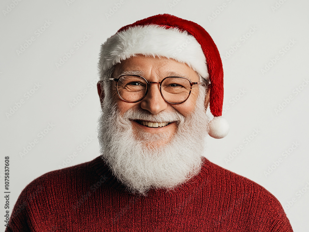 Smiling Santa Claus on white background Smiling Santa Claus on white background