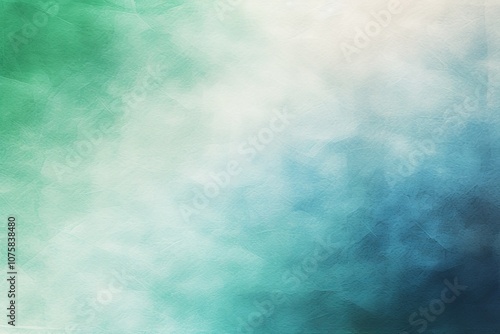 A calming abstract gradient of blue and green hues, evoking serene moments at dawn. Generative AI