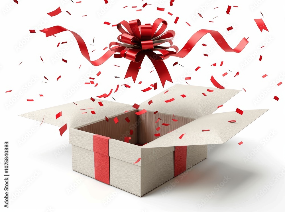 gift box with red ribbon gift box with red ribbon