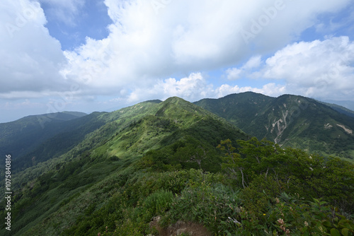 Climbing Mt. Shirasuna, Gunma, Japan photo