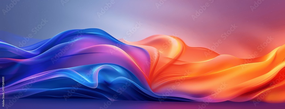 Abstract Colorful Waves and Curves Background Abstract Colorful Waves and Curves Background