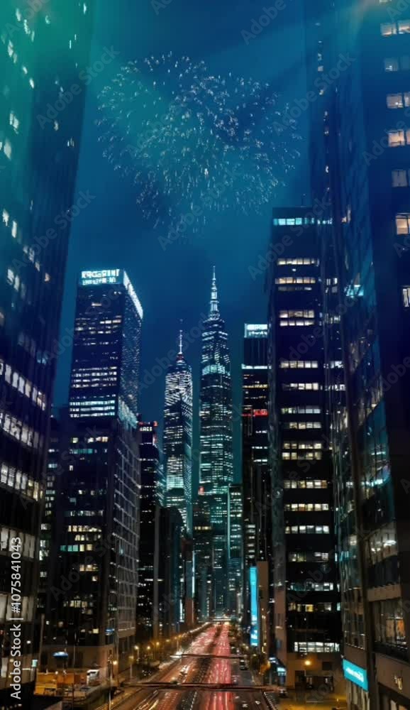 new year celebration in the city new year celebration in the city