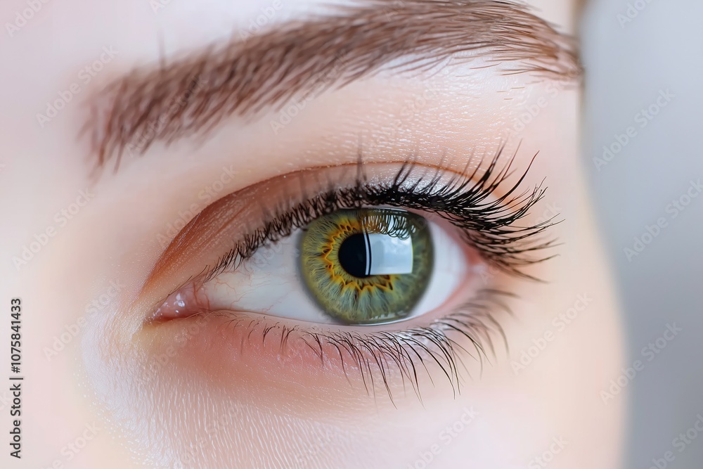 Obraz premium A close-up of a beauty model's eyes