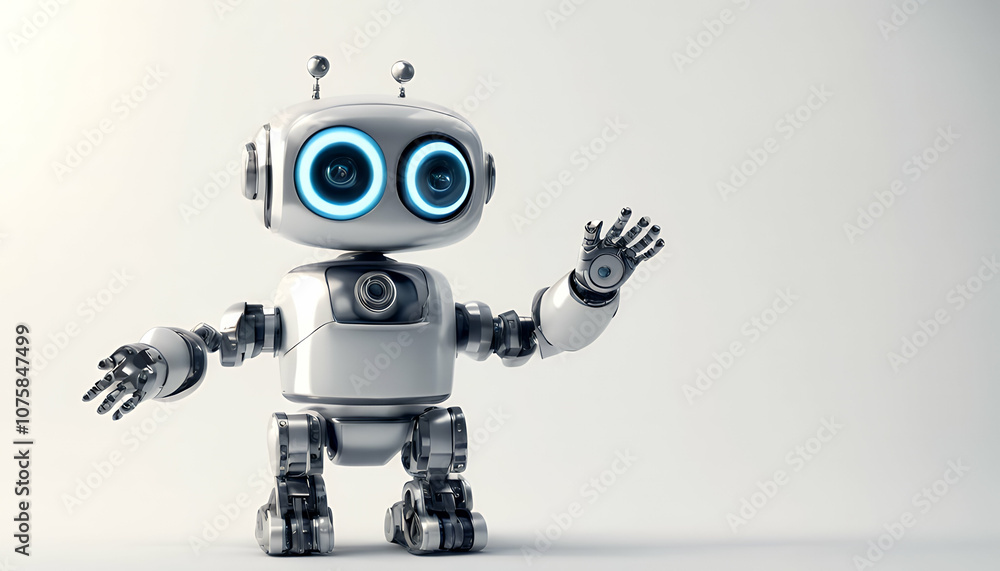robot little man eye assistant shiny technology futuristic 3d art electronic computer body automatic science tech concept modern android automation robot robot little man eye assistant shiny technology futuristic 3d art electronic computer body automatic science tech concept modern android automation robot
