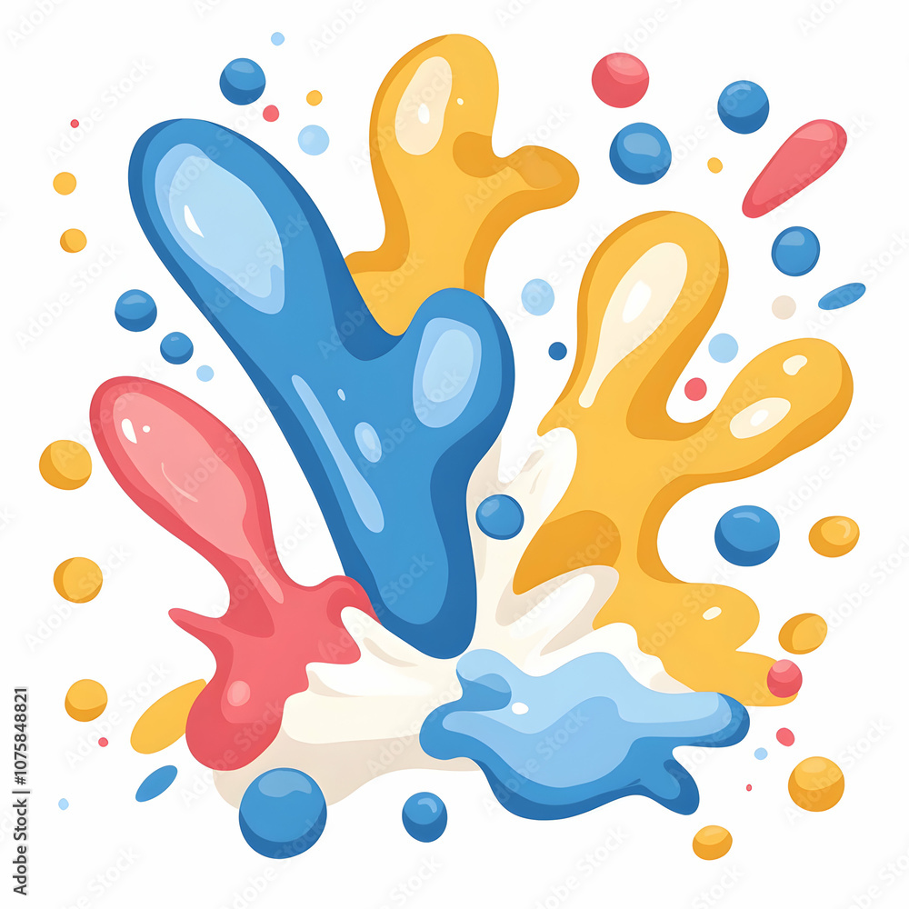 Colorful Paint Splashes, splat, splatter, abstract, design, art Colorful Paint Splashes, splat, splatter, abstract, design, art