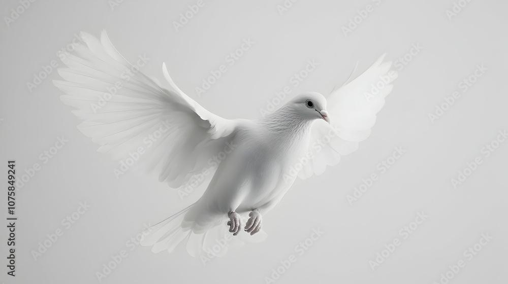 White Dove in Flight, pigeon, bird, flying, wings, feathers White Dove in Flight, pigeon, bird, flying, wings, feathers