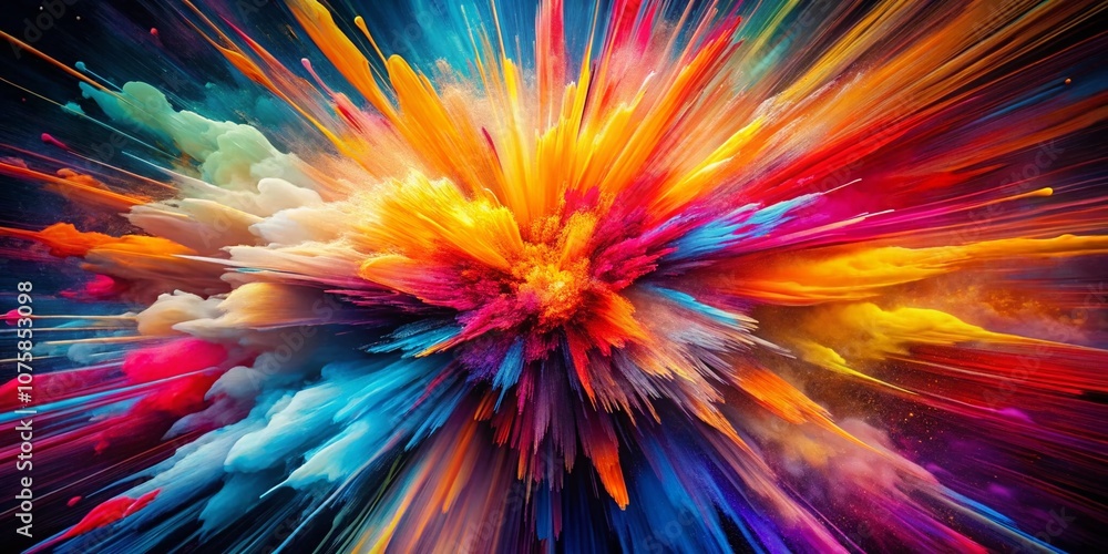 A Stunning Visual Representation of 'Burst' Capturing the Essence of Energy, Emotion, and Transformation in Dynamic Color Explosions and Abstract Patterns A Stunning Visual Representation of 'Burst' Capturing the Essence of Energy, Emotion, and Transformation in Dynamic Color Explosions and Abstract Patterns