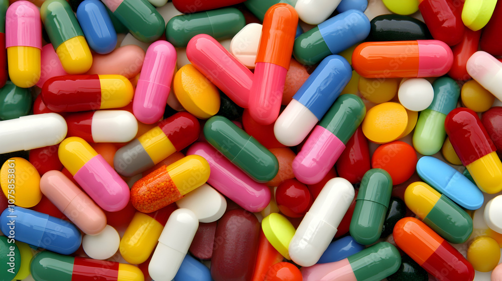 Colorful Capsules and Pills, medicine, drugs, pharmacy, healthcare, medical Colorful Capsules and Pills, medicine, drugs, pharmacy, healthcare, medical