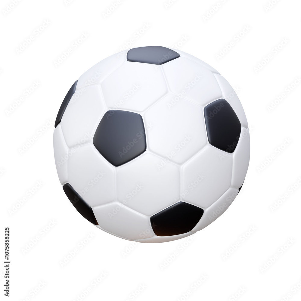 Fototapeta premium Soccer 3D Illustration Icon