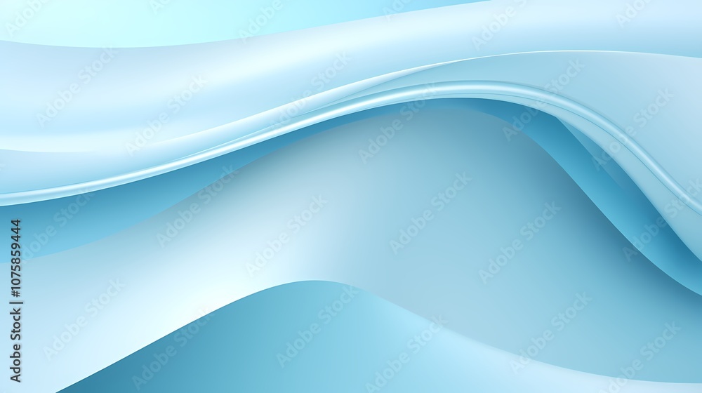 Fototapeta premium digital technology blue and white abstract curve poster background