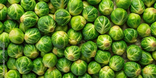 Background wall texture pattern of Brussels sprouts