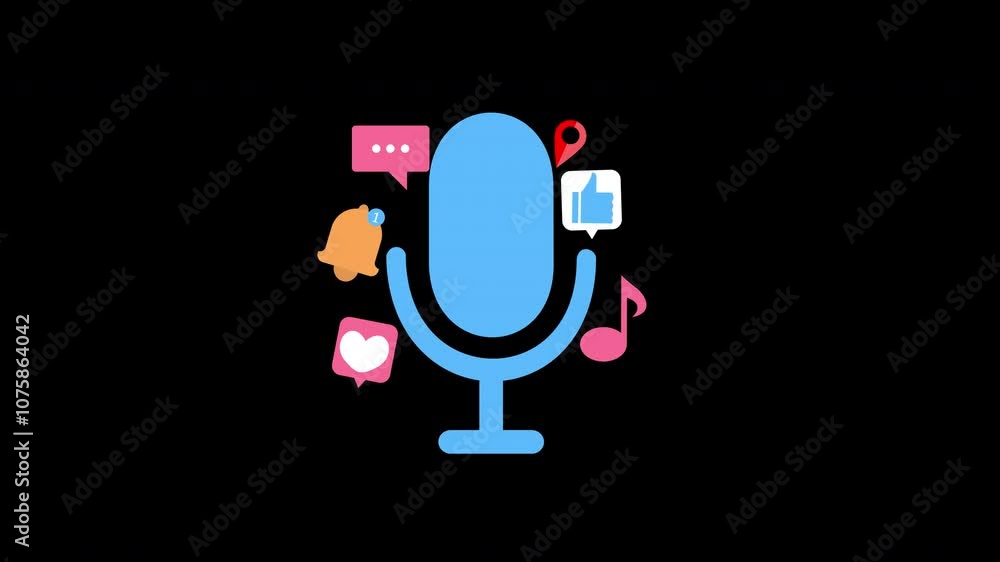 Podcast content concept. Streaming, online show, blogging, media marketing broadcasting station with Alpha Channel. Podcast content concept. Streaming, online show, blogging, media marketing broadcasting station with Alpha Channel.