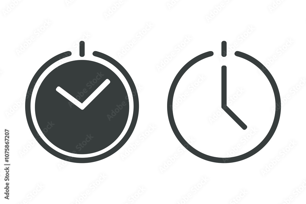 Shutdown time icon. illustration vector Shutdown time icon. illustration vector