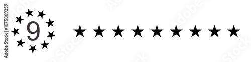 9 star vector design,star icon,background,symbol,design,illustration
