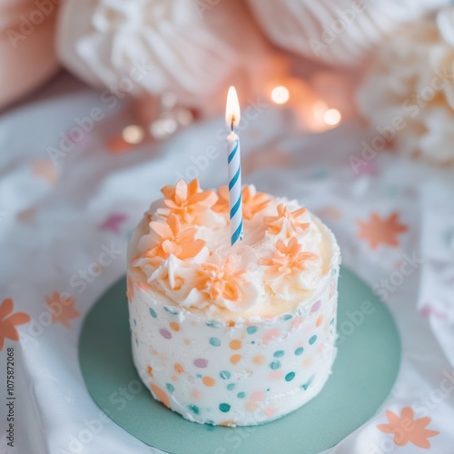 birthday wish message with soft pastel colors photo