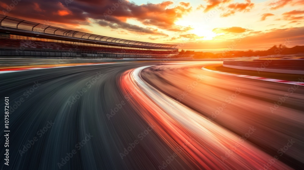 Race Track Sunset Race Track Sunset