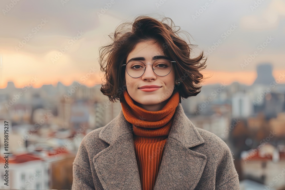Portrait of a young beautiful woman with a soft expression Portrait of a young beautiful woman with a soft expression