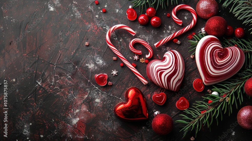 Sweet Delights: Christmas Heart Shaped Candy Sweet Delights: Christmas Heart Shaped Candy