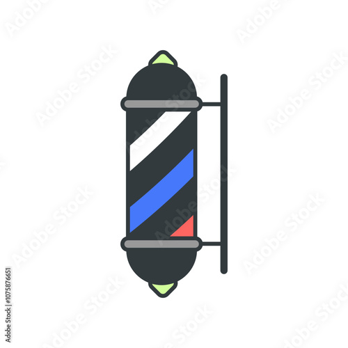 Barber Lamp Pole icon vector design templates simple and modern