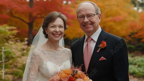 wedding portrait of an elde...