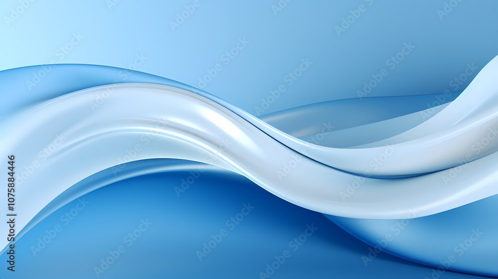 Fototapeta premium digital technology gray and blue abstract curve lines poster background