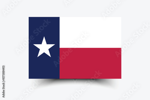 Free Download Texas flag official colors and proportion digital vector illustration - GFXLoad