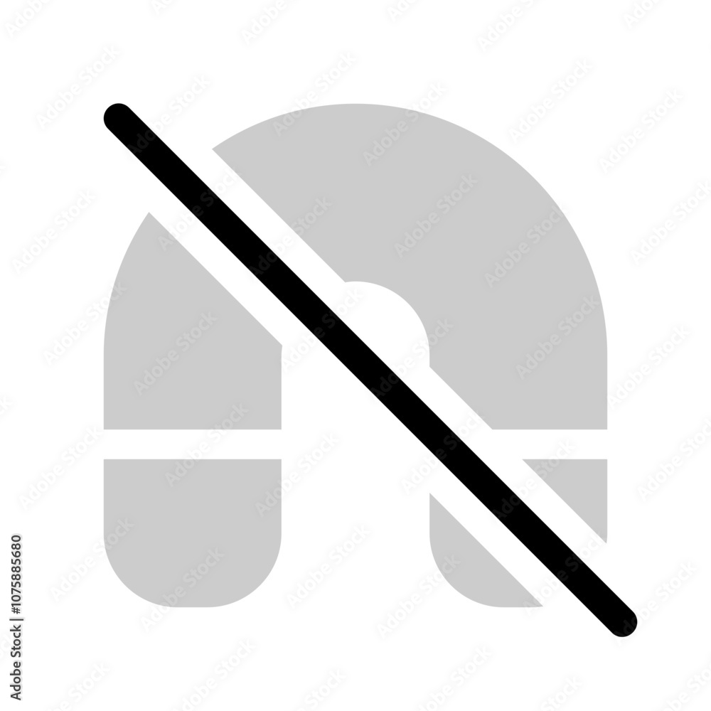 magnetic sensitive items icon with bulk style, perfect for user interface projects magnetic sensitive items icon with bulk style, perfect for user interface projects
