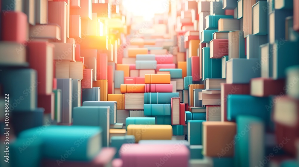 Cubical Arrangement of Colorful 3D Blocks Representing Education and Knowledge Cubical Arrangement of Colorful 3D Blocks Representing Education and Knowledge