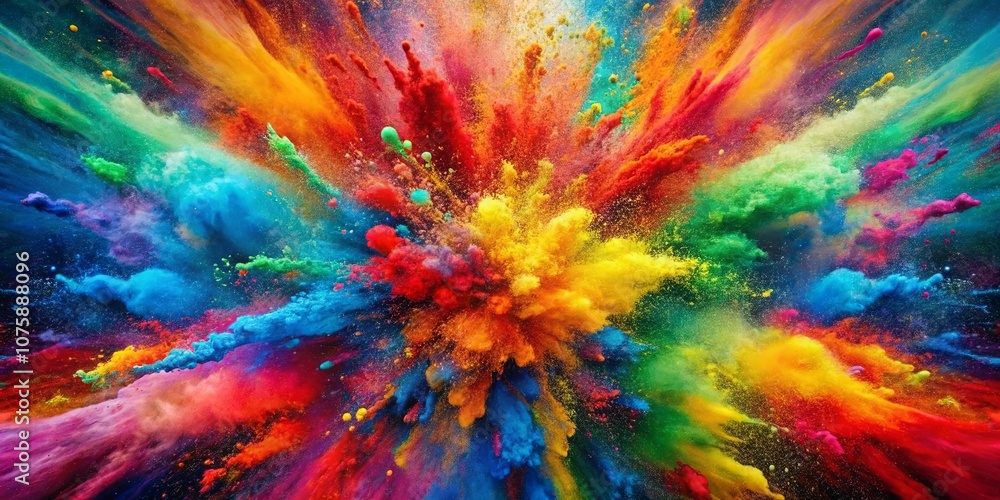 A symphony of vibrant hues explodes in a kaleidoscope of color, creating an abstract masterpiece of pure visual delight. A symphony of vibrant hues explodes in a kaleidoscope of color, creating an abstract masterpiece of pure visual delight.