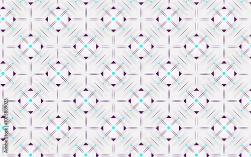 Seamless pattern with geometric shape | New shape modern pattern background | Texture circular line pattern design with gradient sky-violet color