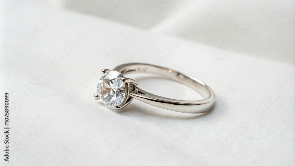 Beautiful, sparkling diamond ring, perfect for engagement or wedding, a symbol of love and luxury Beautiful, sparkling diamond ring, perfect for engagement or wedding, a symbol of love and luxury
