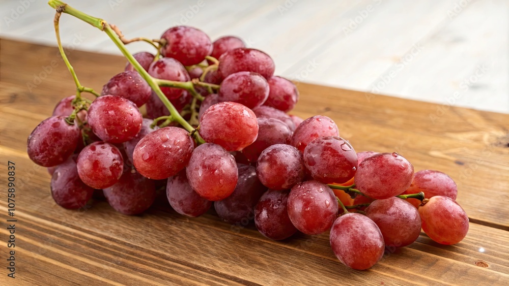Delicious red globe grapes on wooden table for global export, grapes, red, delicious, cluster, wooden table, sweetness, juicy Delicious red globe grapes on wooden table for global export, grapes, red, delicious, cluster, wooden table, sweetness, juicy