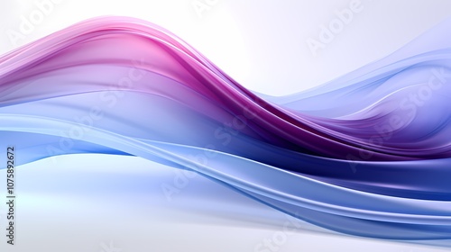 digital technology purple and blue flowing lines poster background