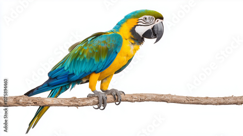 Blue-and-gold Macaw on Branch