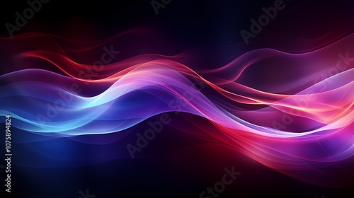 Wallpaper Mural digital technology purple blue spiral circle particle poster background Torontodigital.ca