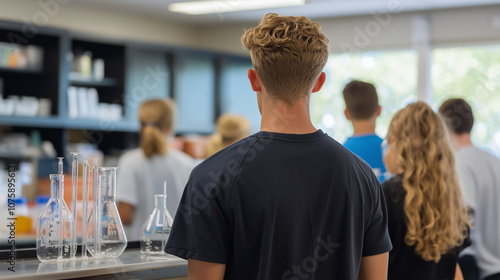 Student in Science Lab:  A ...