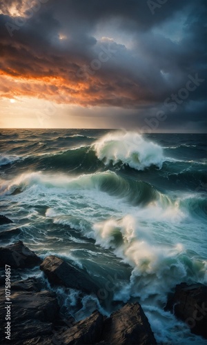 sea waves illustration