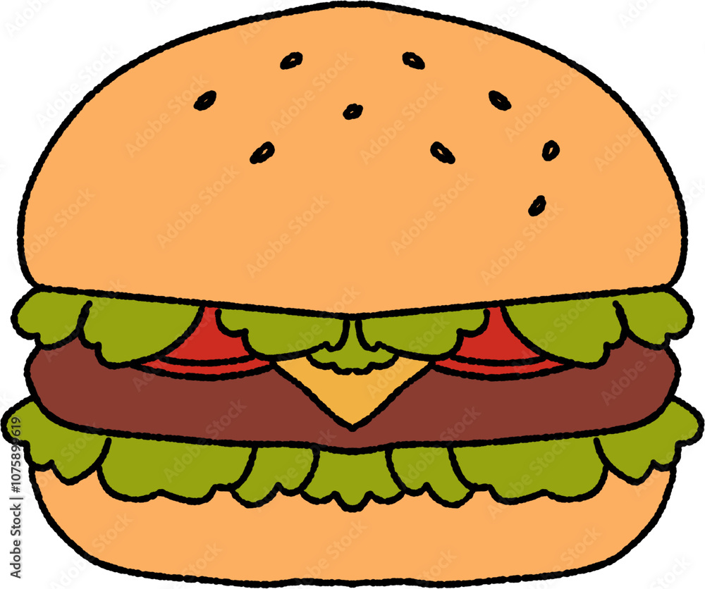 hamburger isolated on white hamburger isolated on white